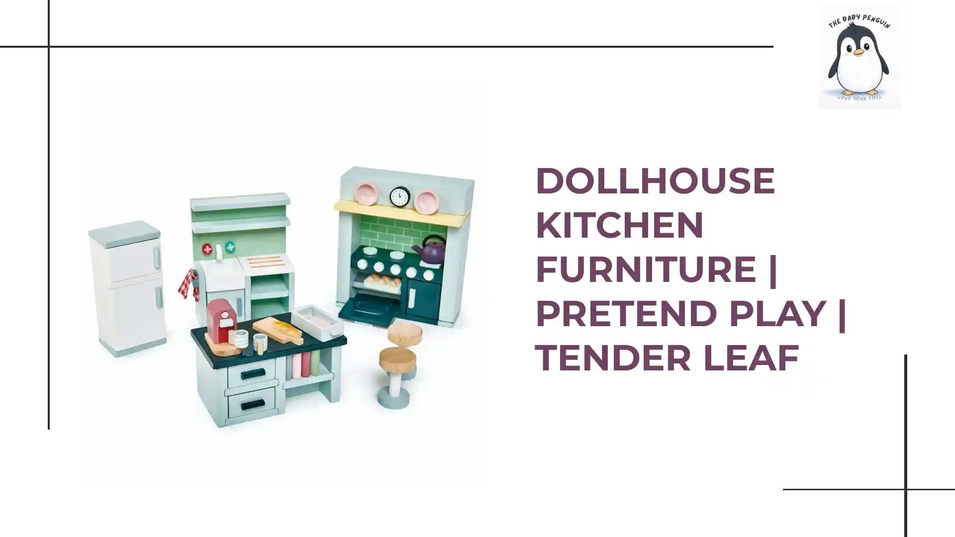 Dollhouse Kitchen Furniture | Pretend Play | Tender Leaf by@Outfy