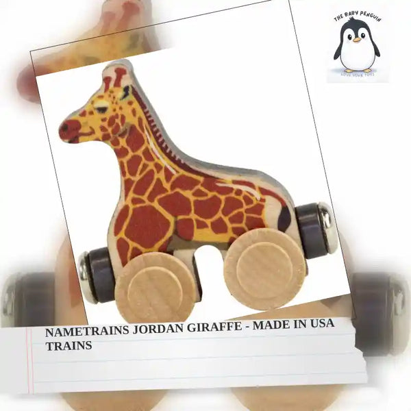 NameTrains Jordan Giraffe - Made in USA Trains by@Outfy