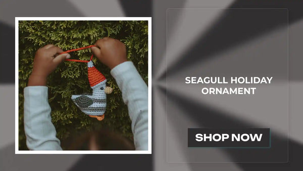 Seagull Holiday Ornament by@Outfy