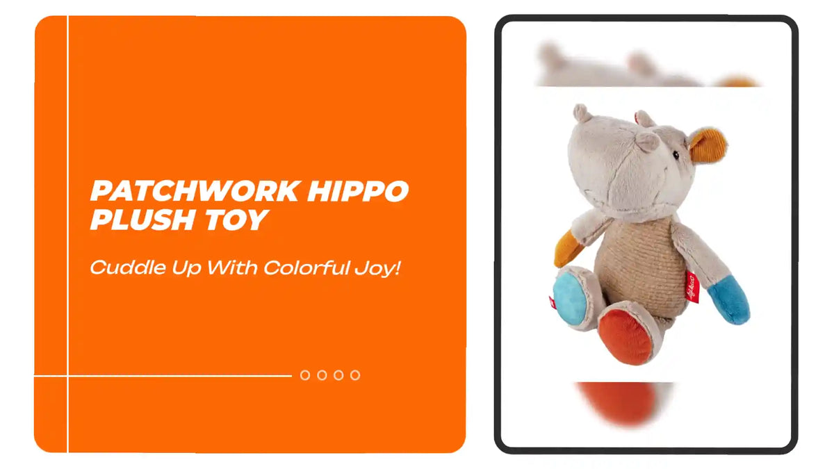 Patchwork Hippo Plush Toy by@Outfy