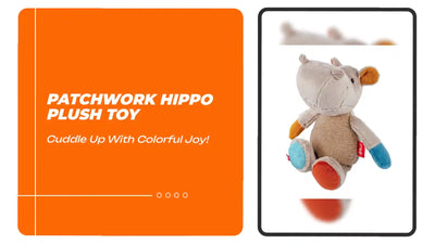 Patchwork Hippo Plush Toy by@Outfy