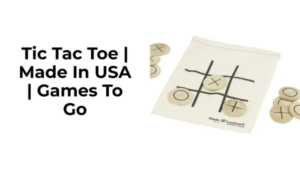 Tic Tac Toe | Made in USA | Games to Go by@Outfy