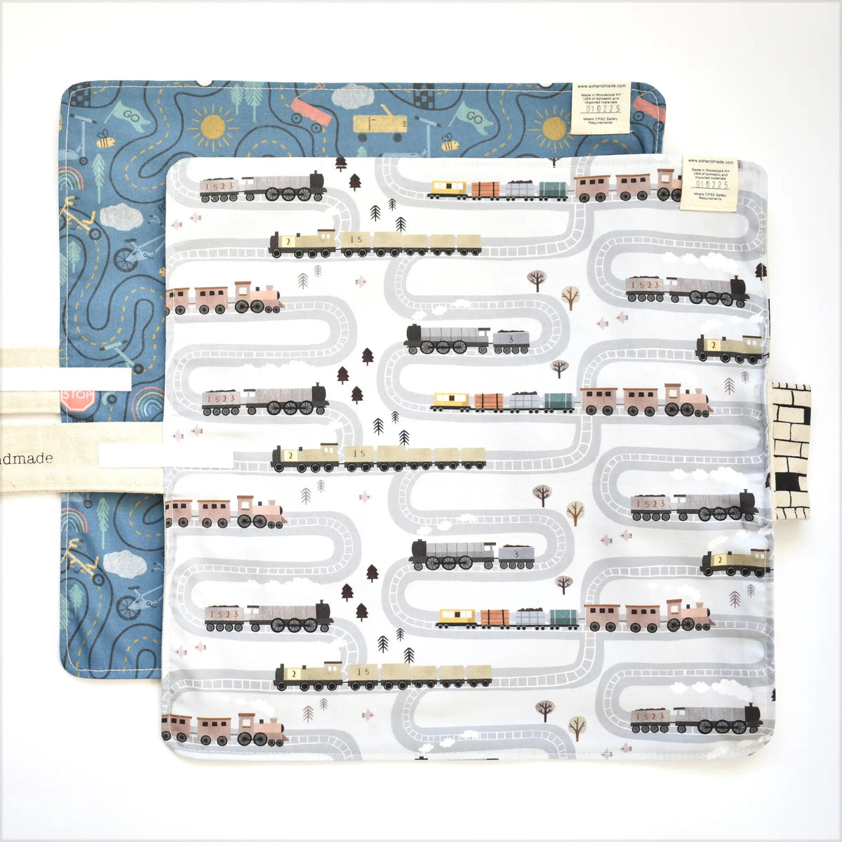 Train Play Mat: "Love it! Super cute for on the go play!" - The Baby Penguin