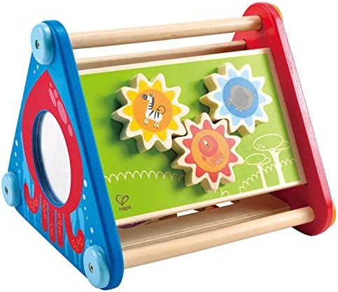 Hape Take-Along Wooden Toddler Activity Skill Building Box,