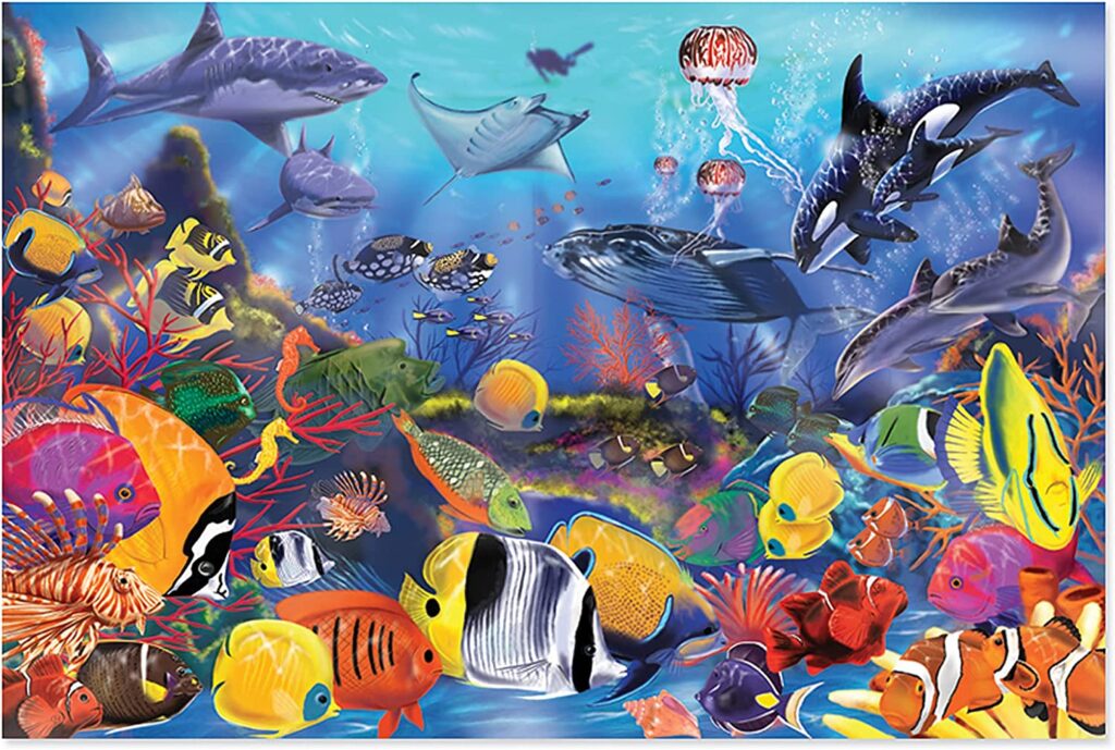 Melissa & Doug Underwater Ocean Floor Puzzle (48 pcs, 2 x 3 feet)