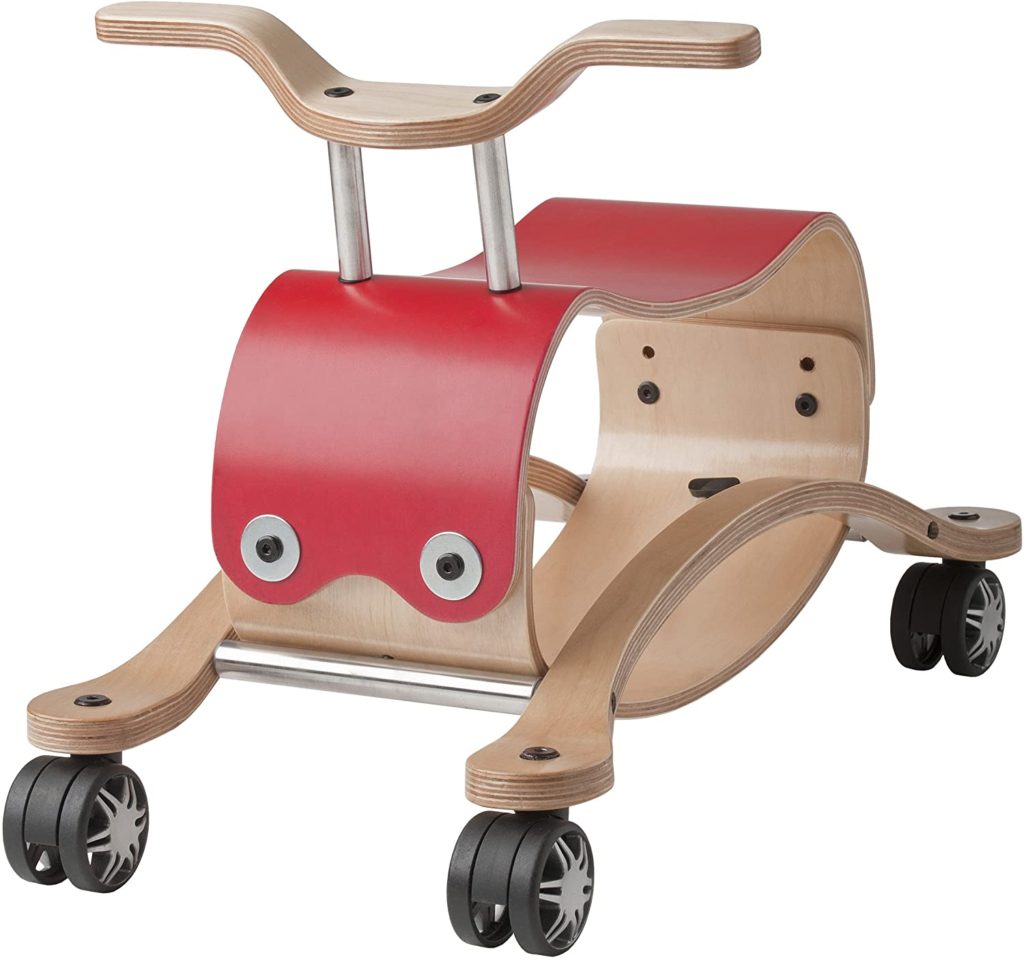 Wishbone Flip 2in1 in Red, Rock and Roll Ride On for Boys and Girls, Ages 12 months and 2 to 5 years