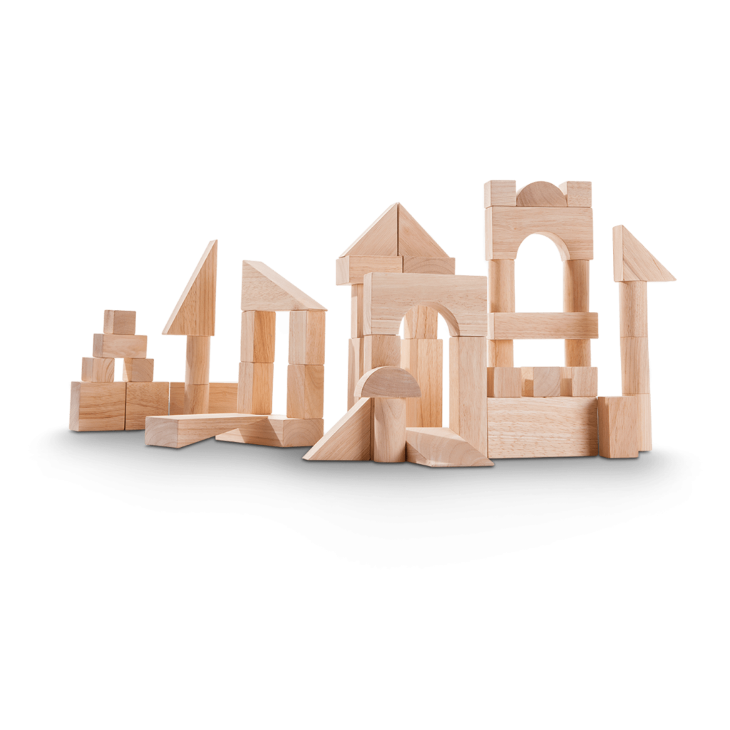 50 Unit Wooden Blocks | PlanToys (5502)