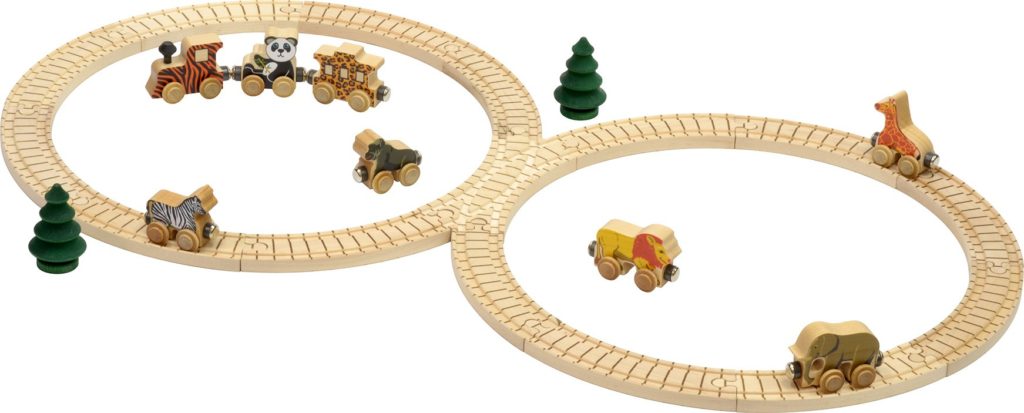 Safari Animal Train Set | Made in USA | NameTrain Railroad