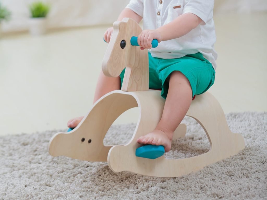 Palomino Wooden Rocking Horse | PlanToys (3403) Palomino Wooden Rocking Horse | PlanToys (3403)