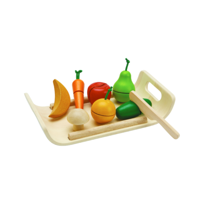 Wooden Fruit & Vegetables | Pretend Play | PlanToys (3416)