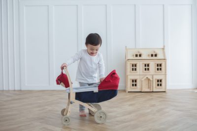 Wooden Doll Stroller | Home Play | PlanToys 3496