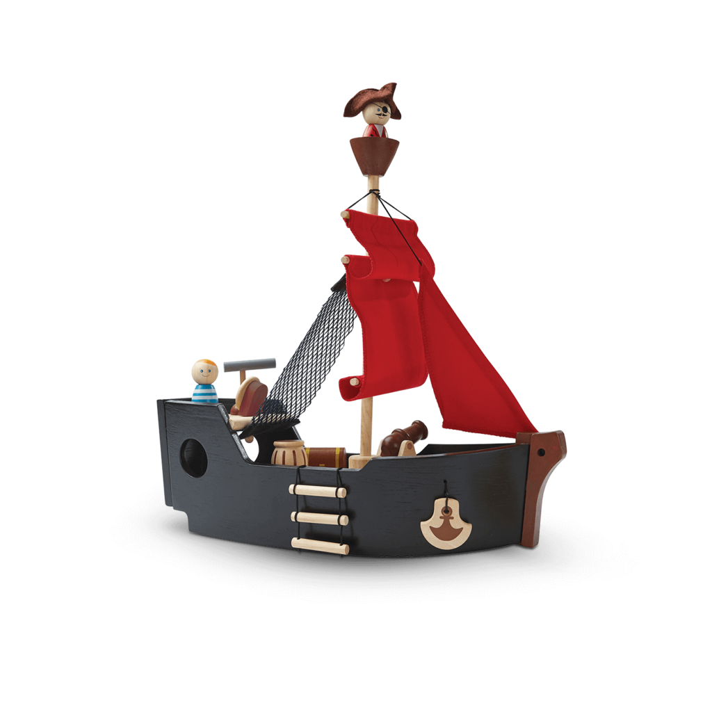 Wooden Pirate Ship | PlanToys (6114)