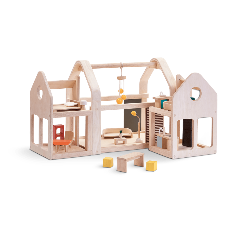 Slide N Go Dollhouse with Furniture | PlanToys (7611)