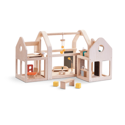 Slide N Go Dollhouse with Furniture | PlanToys (7611)