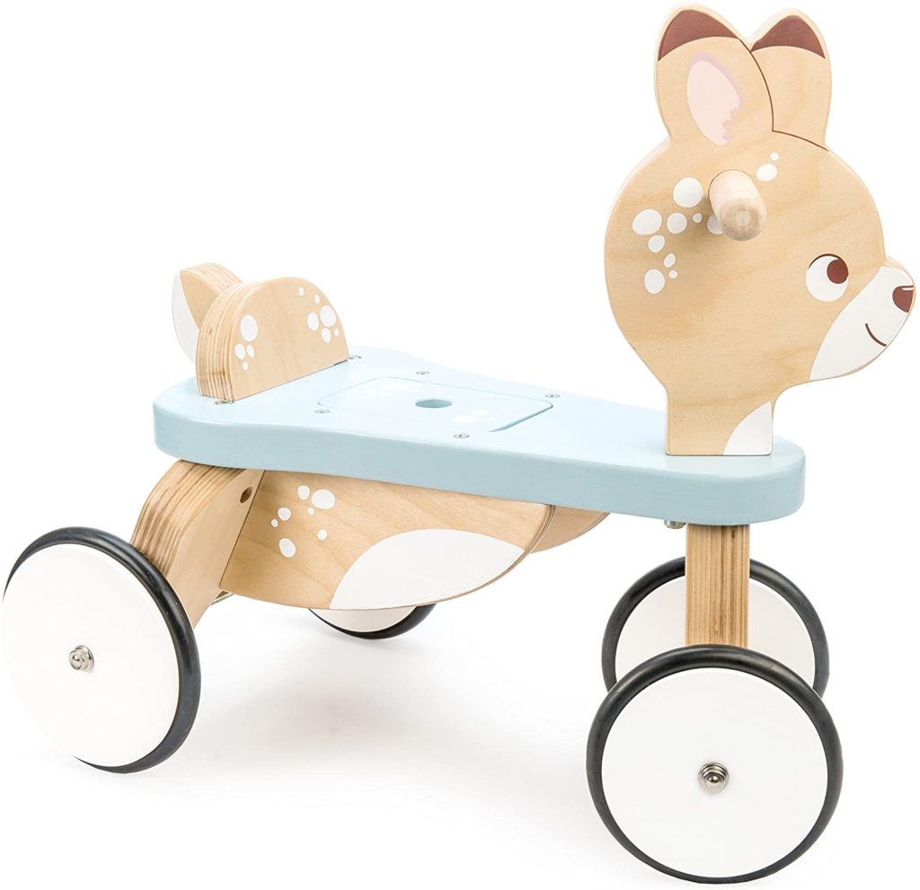Le Toy Van - Petilou Wooden Ride On Deer Push Along Toy for Toddlers | Suitable for Boy Or Girl 1 Year Old +