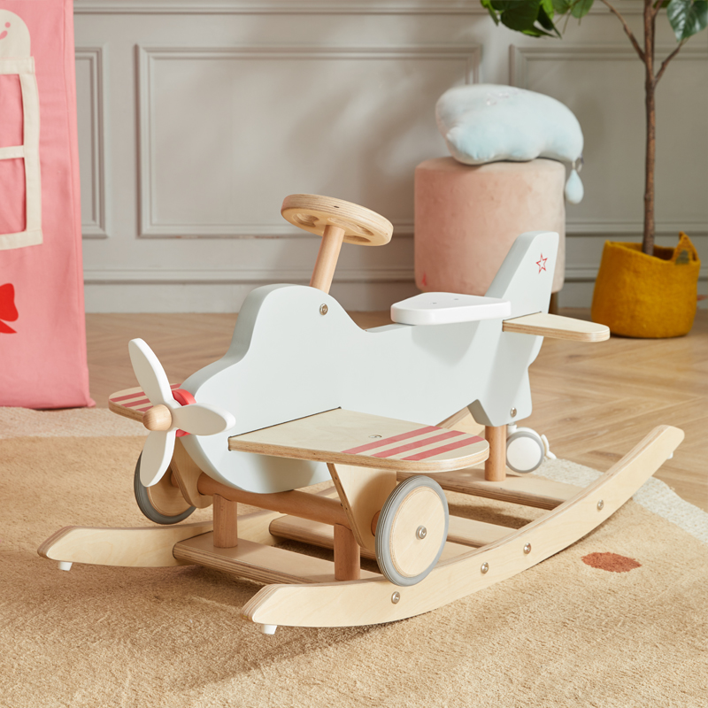 Wood Airplane Rocker & Ride-on | Ride-Ons | Wonder and Wise