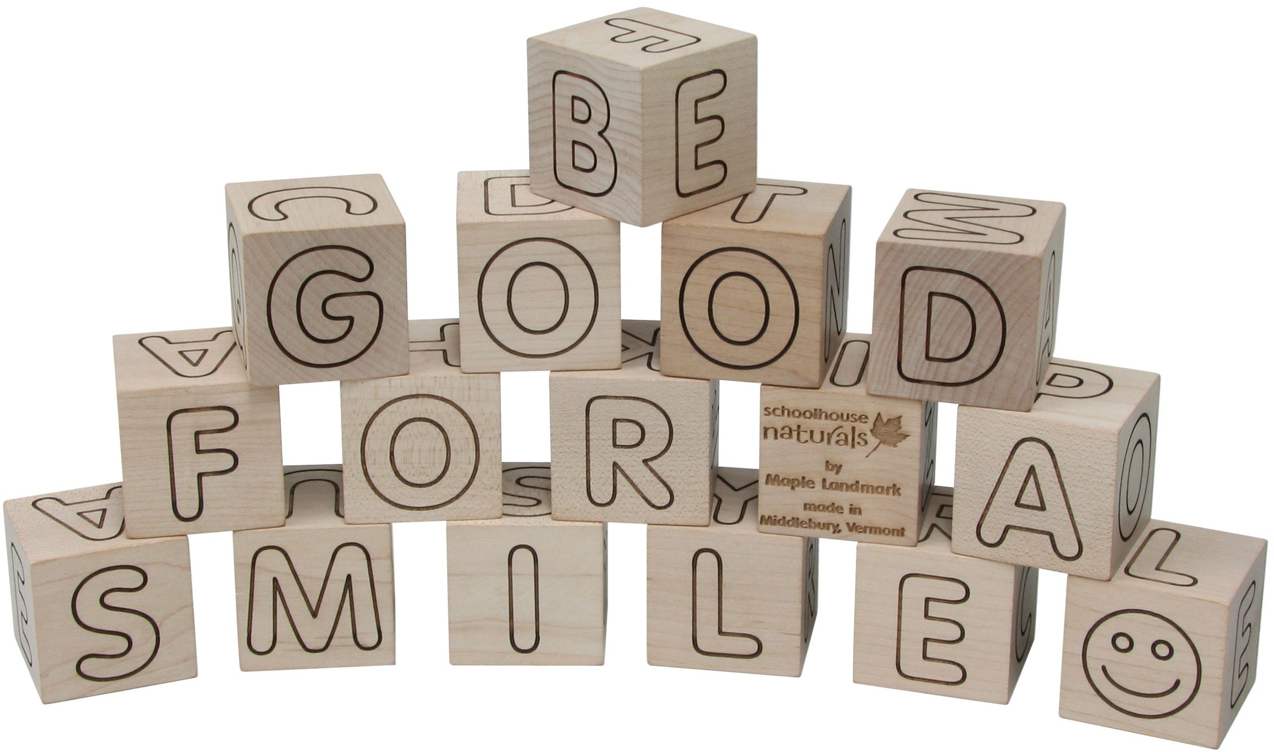 Simple ABC Wooden Blocks | Made in the USA