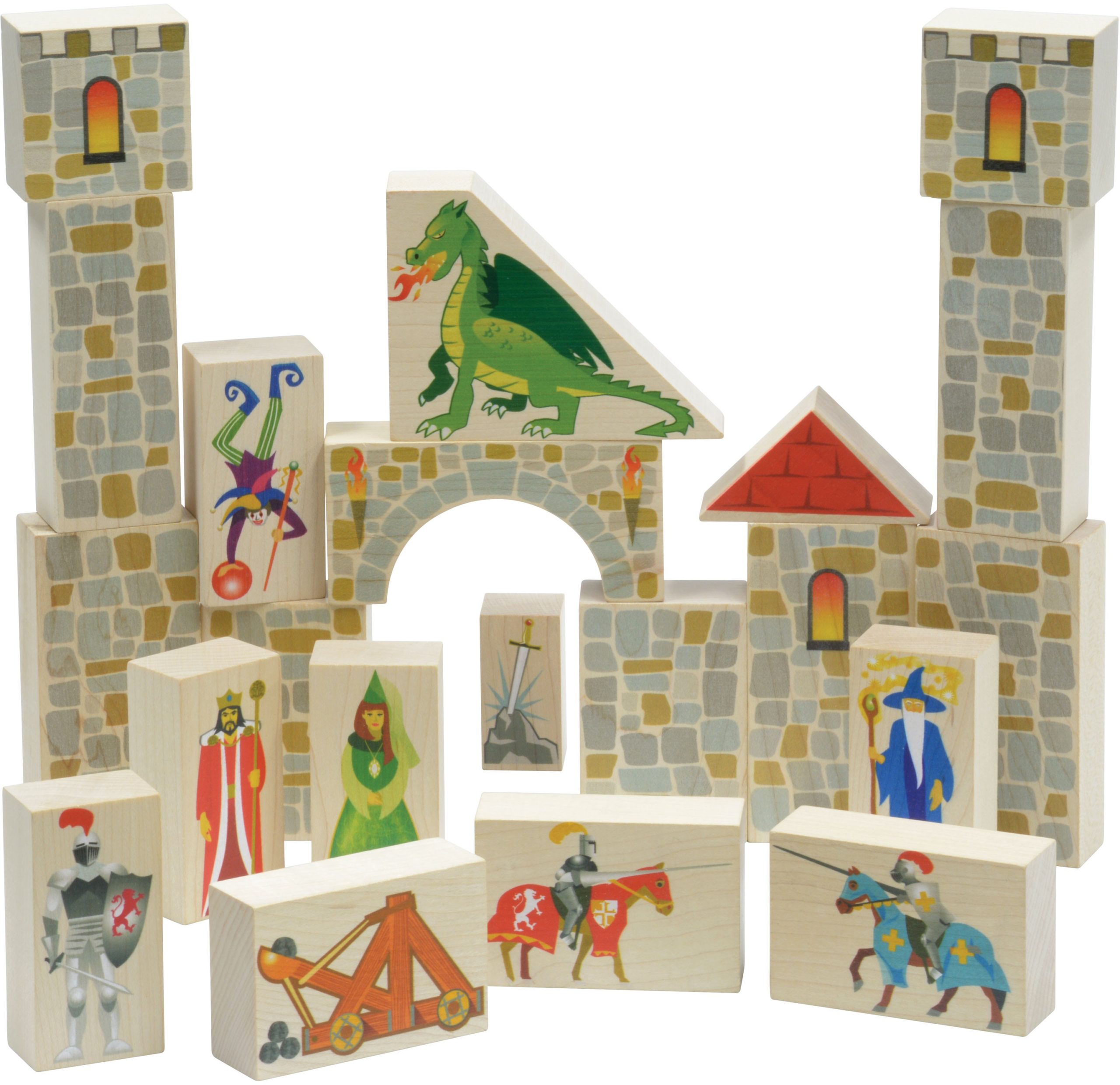 Castle Wooden Block Set | Made in the USA