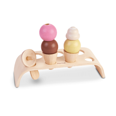Wooden Ice Cream Set | Pretend Play | PlanToys 3486