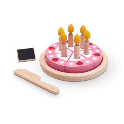 Wooden Birthday Cake Set | Pretend Play | PlanToys 3488