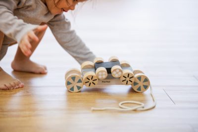 Wooden Stacking Wheels Car | Sustainable Play | PlanToys 5705