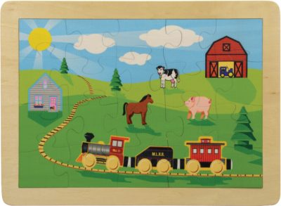 Countryside Railroad Puzzle | Sustainable Toy | USA Made