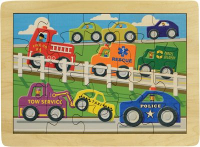 Emergency Highway Puzzle | Sustainable Toy | USA Made