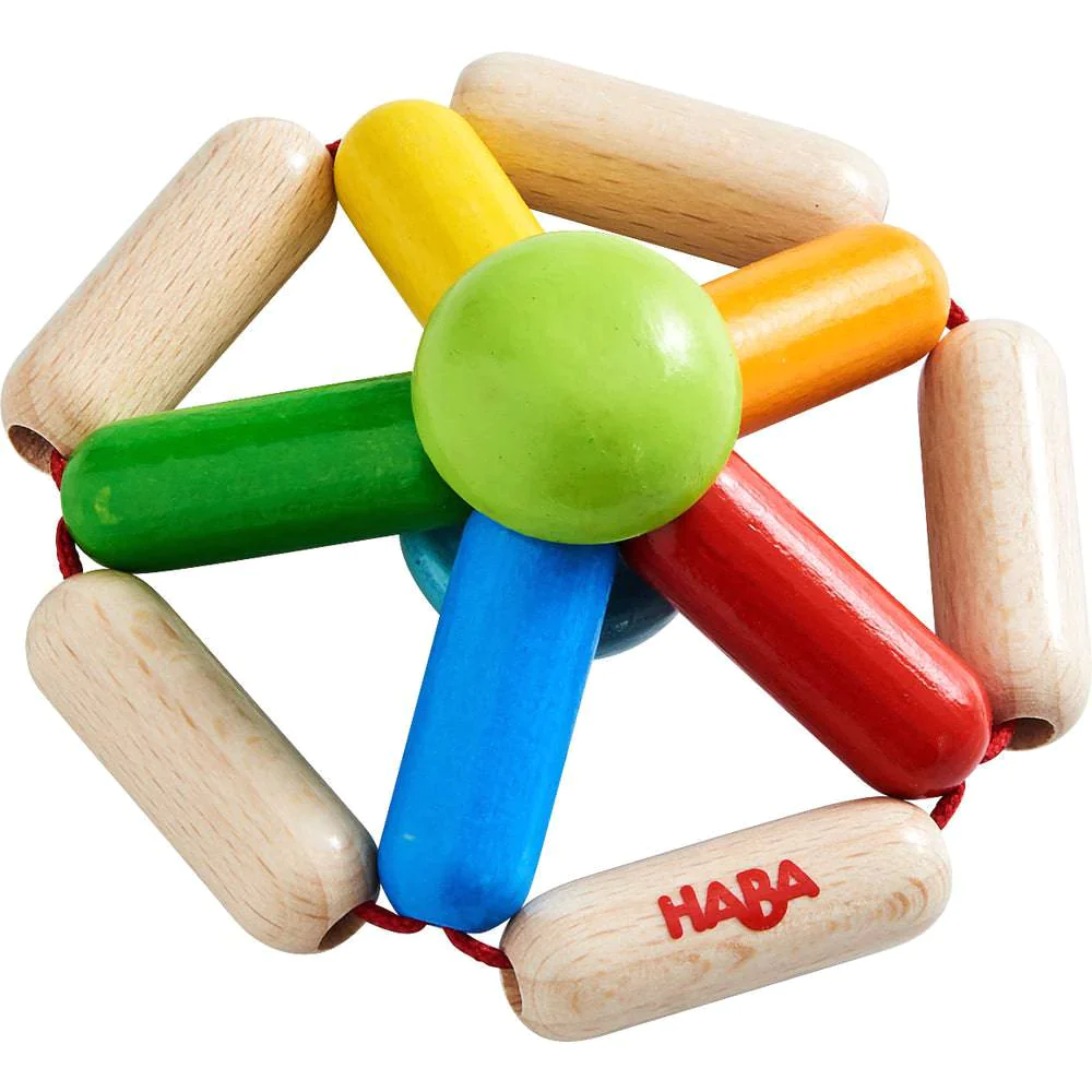 Color Carousel Wooden Baby Rattle | Develop Fine Motor Skills - HABA