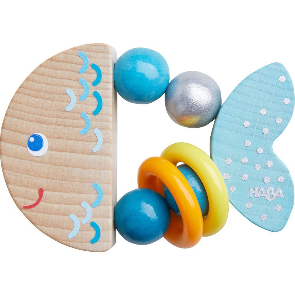 Rattlefish Wooden Baby Rattle - Made in Germany by HABA