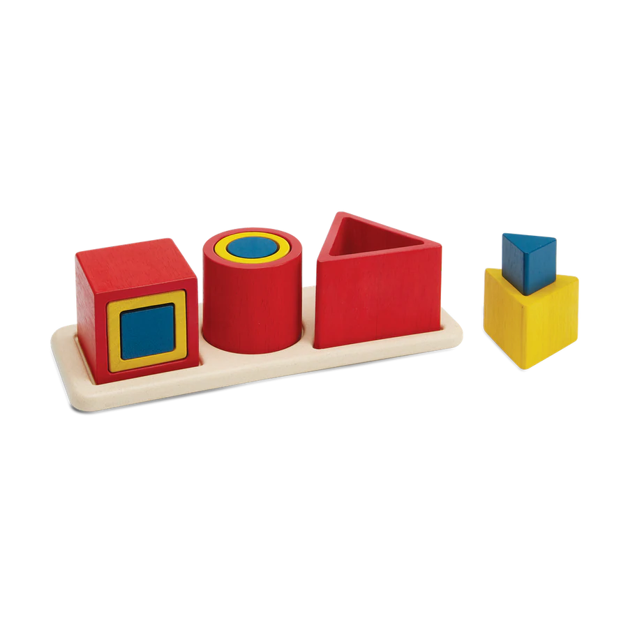 Nesting Puzzle Blocks | Unit Plus | PlanToys 5463 | 18m+