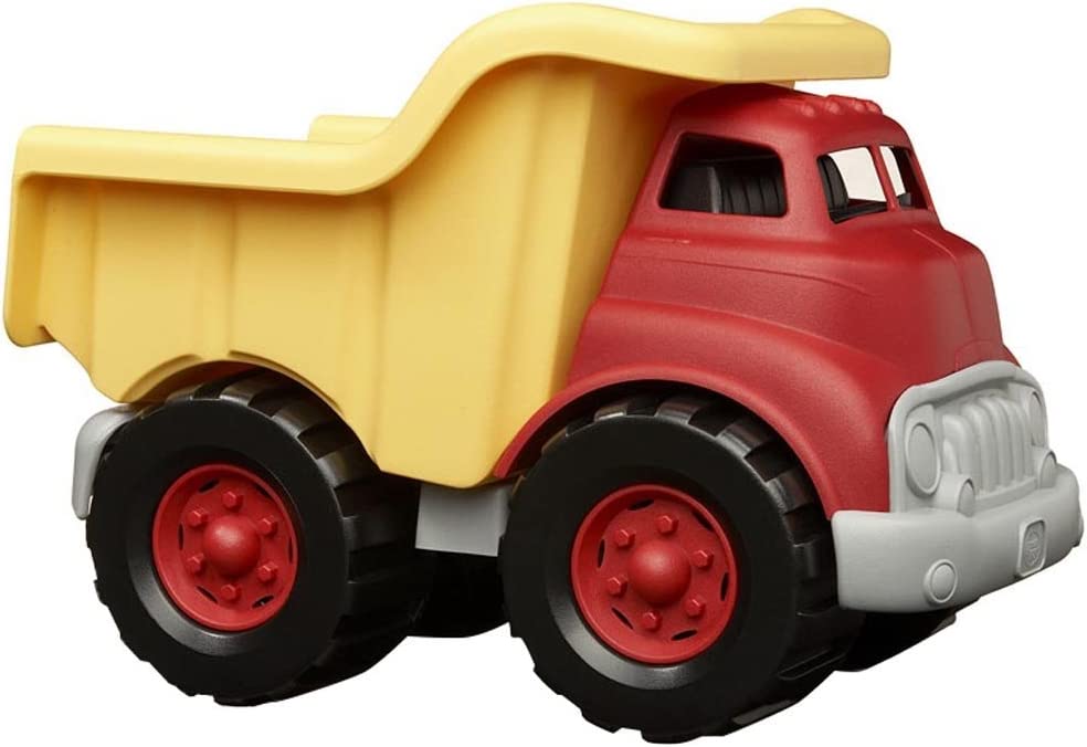 Green Toys Dump Truck in Yellow and Red - BPA Free, Phthalates Free Toys for Gross/Fine Motor Skill Development. Pretend Play , Red/Yellow