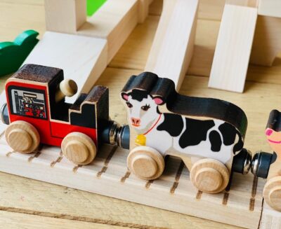 Farm Train Car Set – Made in USA | NameTrain