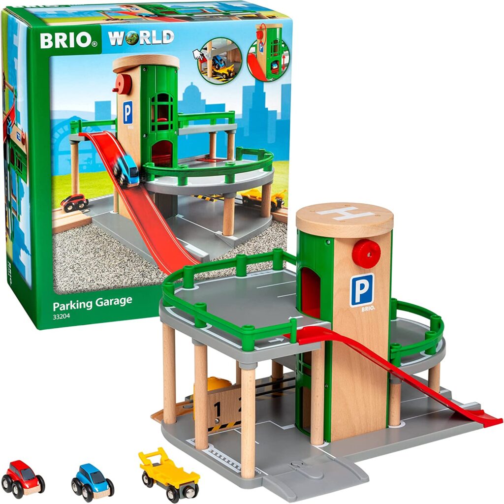 BRIO World - 33204 Parking Garage | Railway Accessory with Toy Cars for Kids Age 3 and Up