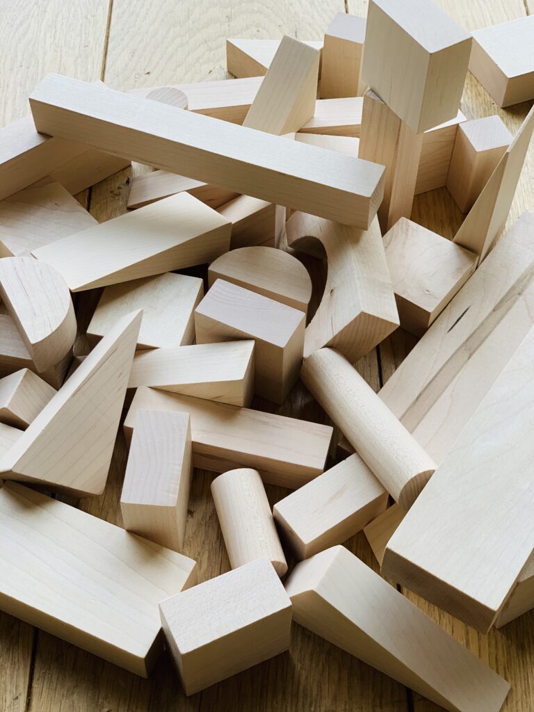 Advanced Builder Wooden Blocks Set (78 Pieces) USA