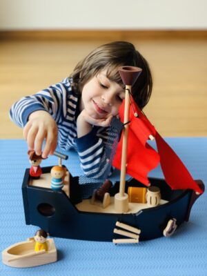 Wooden Pirate Ship | Pretend Play | PlanToys 6114