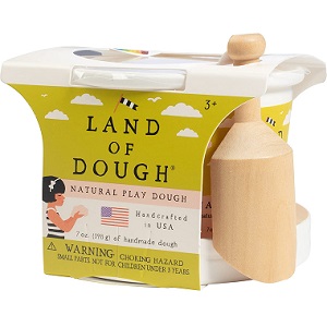 Land of Dough All-Natural Play Dough/Modeling Clay – Over The Rainbow, Multi-Colored 7 Oz PlayDough Cup, with Scooping Tool