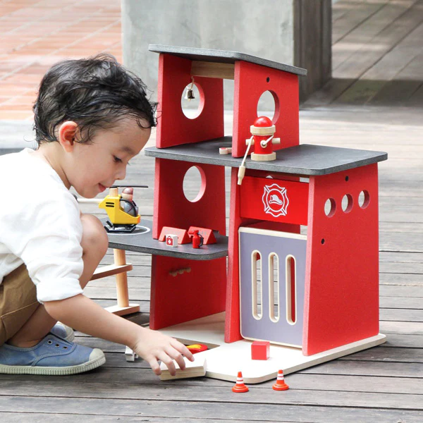 Wooden Fire Station | Pretend Play 