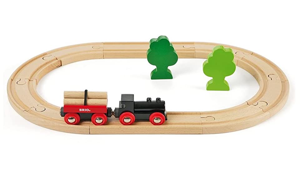 BRIO World - 33042 Little Forest Train Set | 18 Piece Train Toy with Accessories and Wooden Tracks for Kids Ages 3 and Up