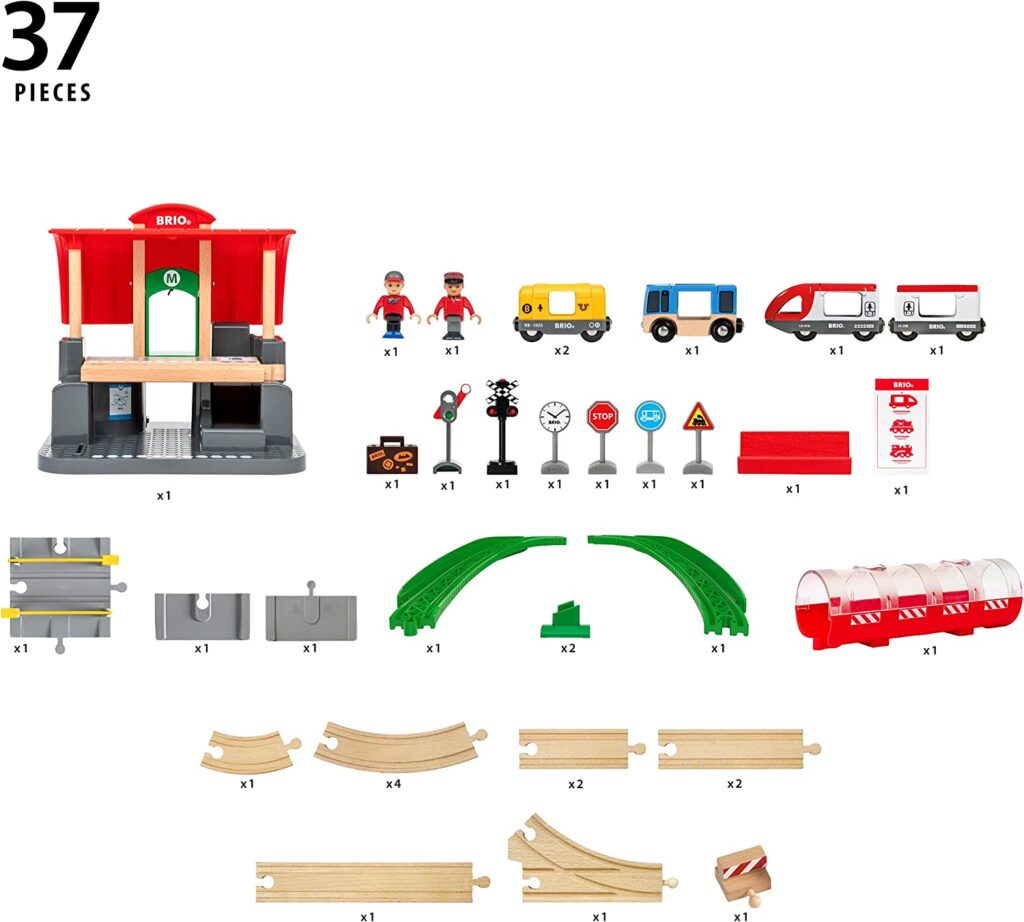 BRIO Central Station Set 33989 | BRIO WORLD | Wooden Toy Train Set | Review