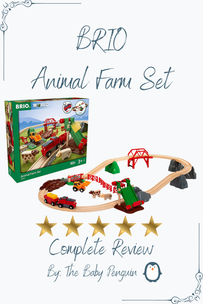 BRIO Animal Farm Set 33984 BRIO WORLD Wooden Toy Train Set Review