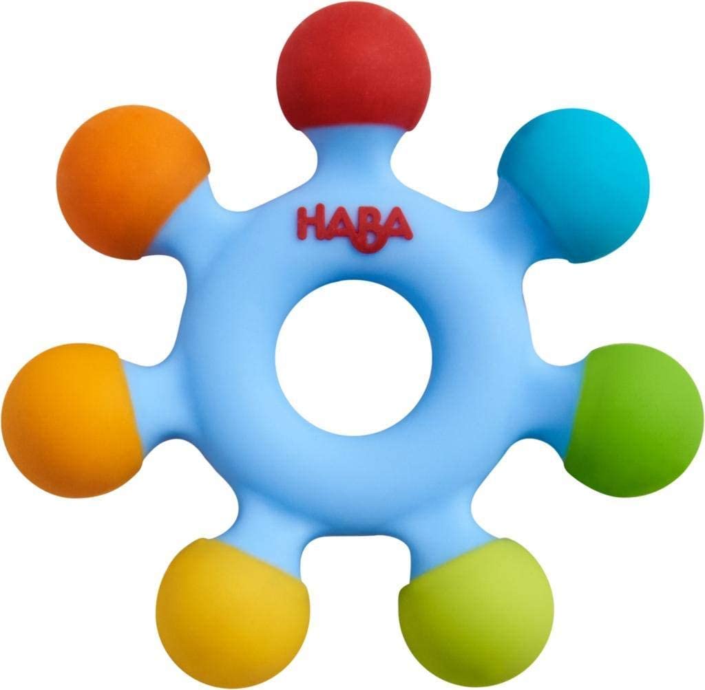 HABA Clutching Toy Color Wheel - Silicone Teether