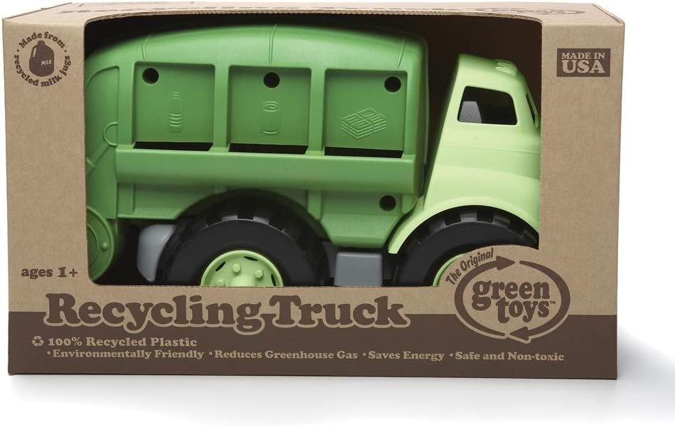 Green Toys Recycling Truck in Green Color - BPA and Phthalates Free Garbage Truck