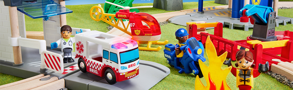 BRIO Rescue Team Train Set 36025 | BRIO WORLD | NEW Wooden Toy Train Set | Review