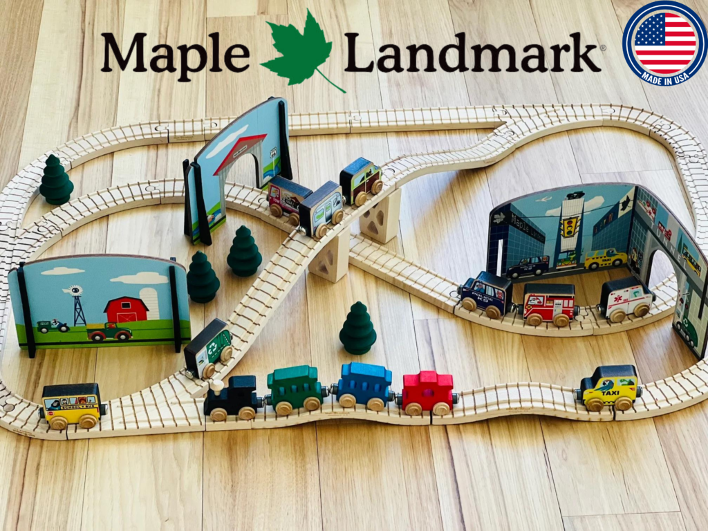 Made in the USA Maple Landmark Trains
